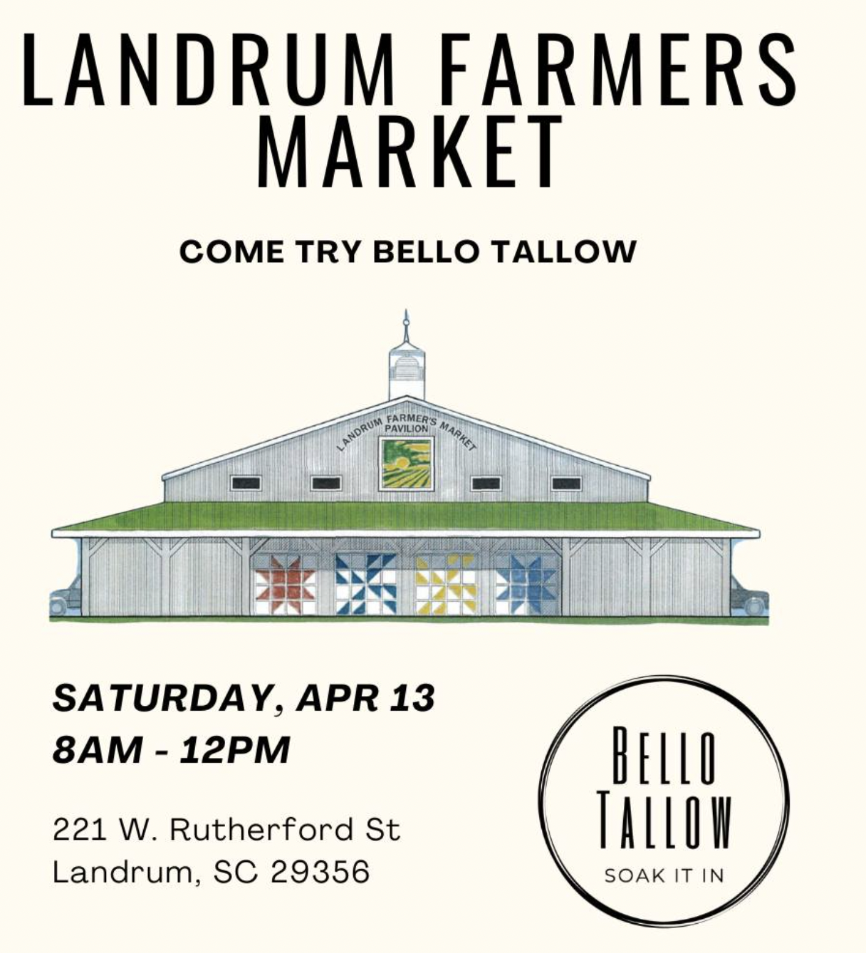Bello Tallow Landrum Farmers Market The Scout Guide